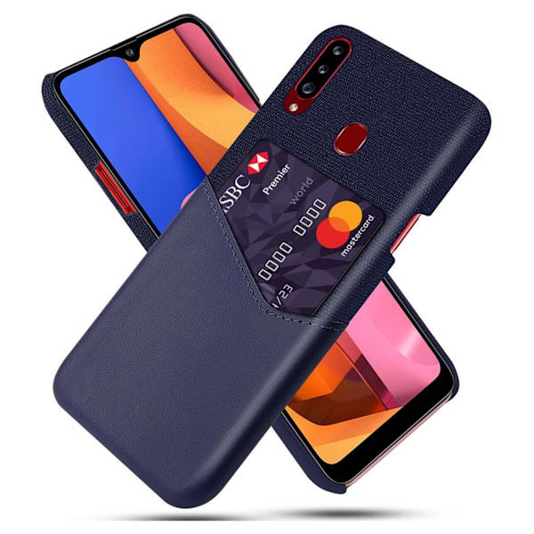 Bofink Samsung Galaxy A20s Kortdeksel - Blå Blue