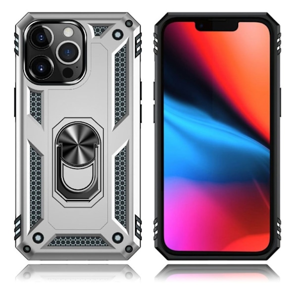 Bofink Combat iPhone 13 Pro Max Suojakotelo - Hopea Silver grey