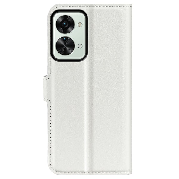 Classic OnePlus Nord 2T flip kuoret - Valkoinen White