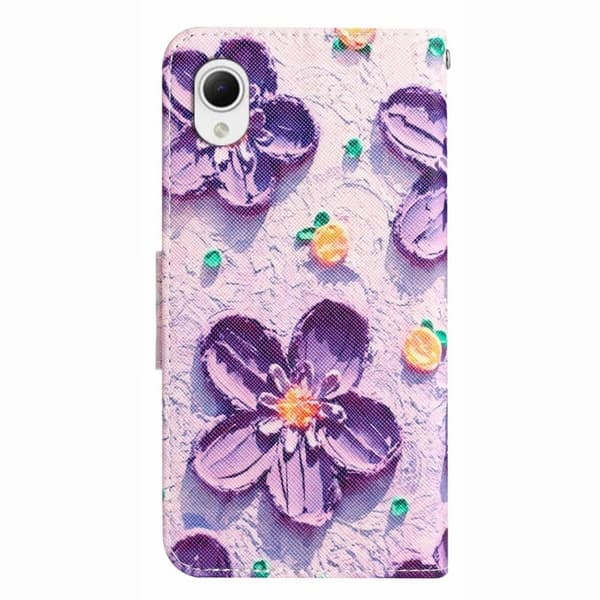 Wonderland Samsung Galaxy A23e Flip Etui - Lilla Blomst Purple