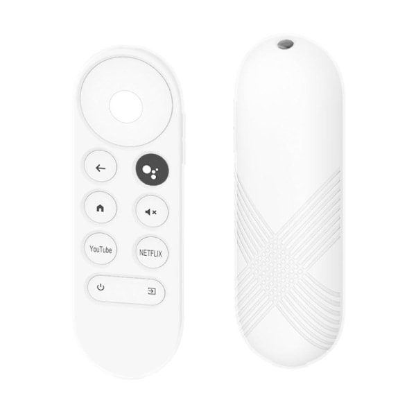 Google Chromecast 2020 TV X-stil silikoneovertræk - Hvid White