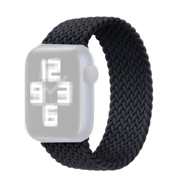 Apple Watch Series 6 / 5 44mm nylon urrem - Sort / Størrelse: L Black