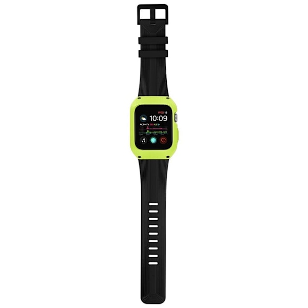 Apple Watch Series 5 40mm silikone Urrem - Grøn / Sort Black