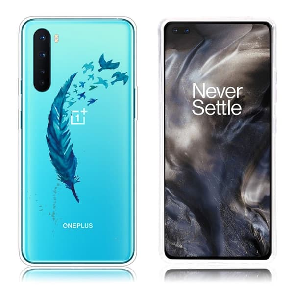 Deco OnePlus Nord skal - Fjäder Blå