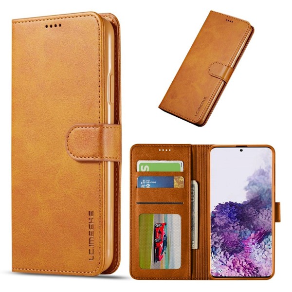 LC.Imeeke läder Samsung Galaxy A51 fodral - Brun Brun