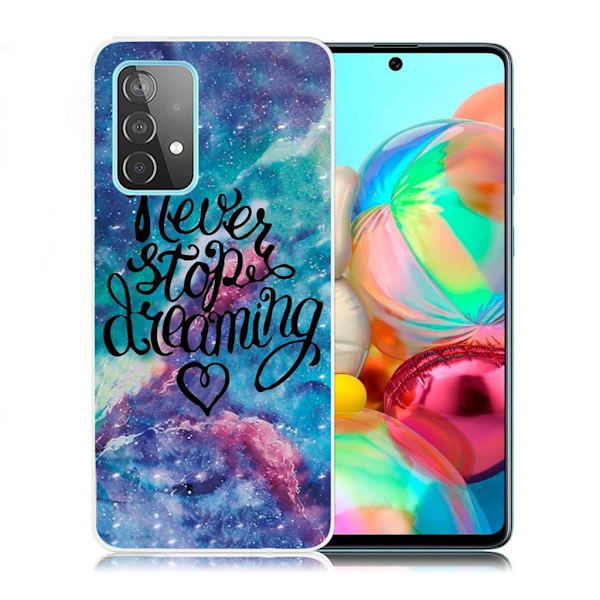 Deco Samsung Galaxy A72 5G kotelot - Never Stop Dreaming Multicolor