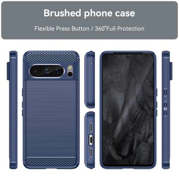 Carbon Flex Suojakotelo Google Pixel 8 Pro - Sininen Blue