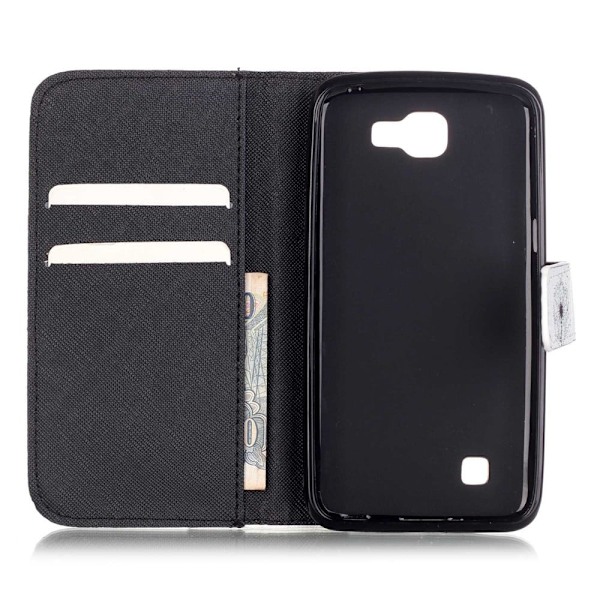 Moberg PU-läderfodral för LG K4 - Daisy Blommor multifärg