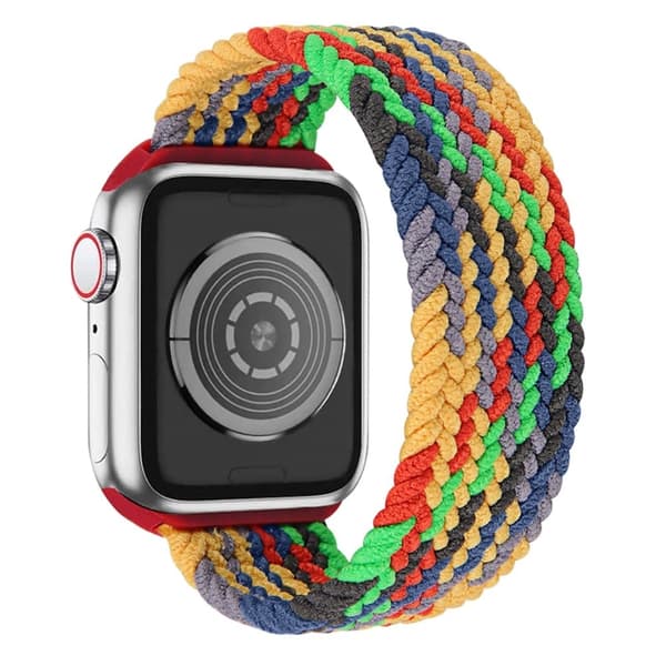 Apple Watch (45mm) joustava kellonhihna - Värikäs Vihreä / Koko: Xl Multicolor