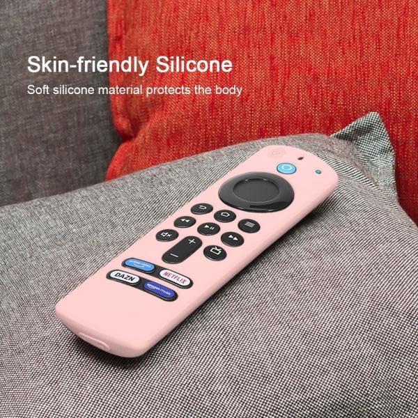 Amazon Alexa Voice Remote (3. generation) silikoneovertræk - Lys Pink