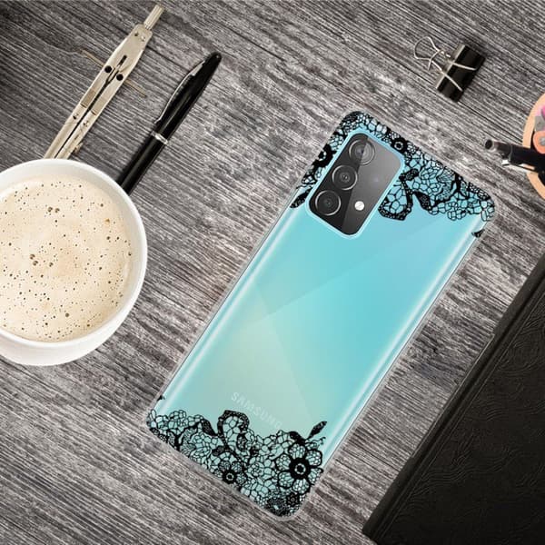 Deco Samsung Galaxy A32 5G Etui - Lace Blomst Black