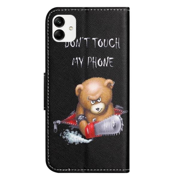 Wonderland Samsung Galaxy A04 Flip Etui - Bjørn Black