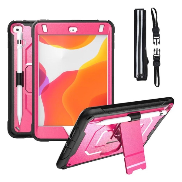 iPad Mini (2019) 360 degree strap on durable hybrid case - Pink Pink