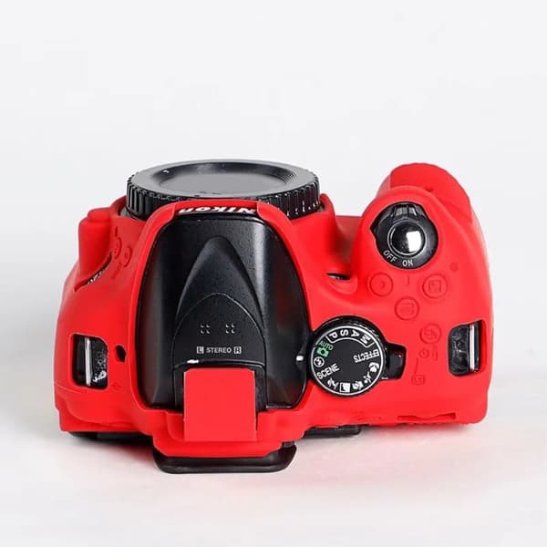 Nikon D5200 / D5100 silikon deksel - Rød Red