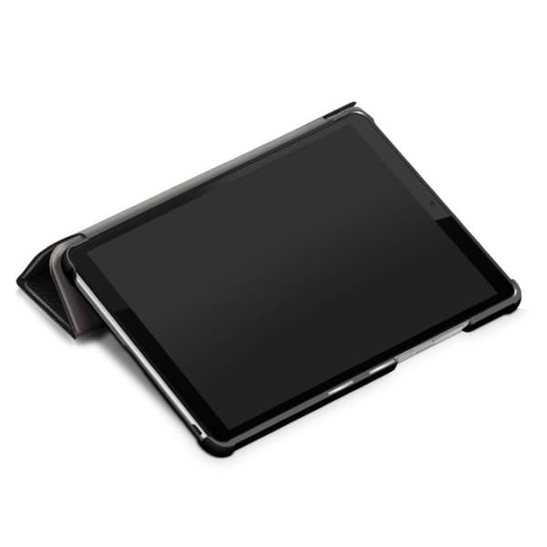 Lenovo Tab M8 flipomslag i litchi-læder - Sort Black