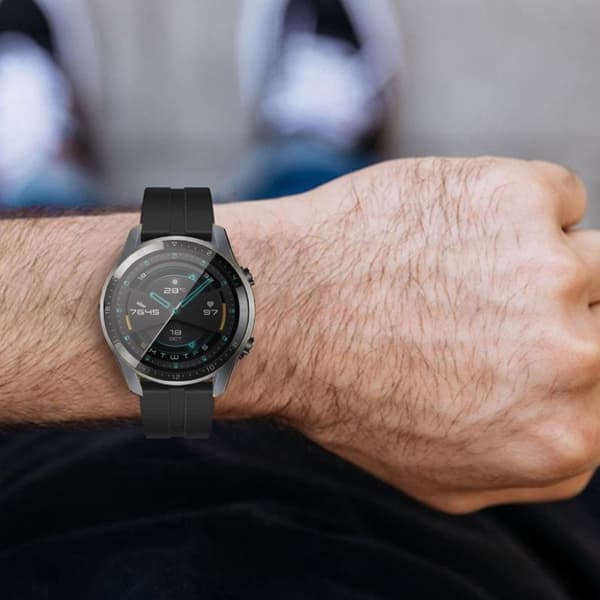 Huawei Watch GT 2 46mm tyylikäs TPU-suojus - Harmaa Silver grey