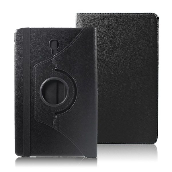 Samsung Galaxy Tab A 10.5 liitsihedelmä jyvä rakenteinen synteetti nahka suojakotelo tablettiin - Musta Black