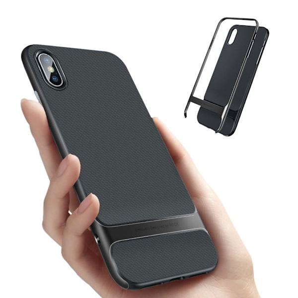 iPhone 9 Plus mobilskal silikon plast korntextur - Rosenguld Silvergrå
