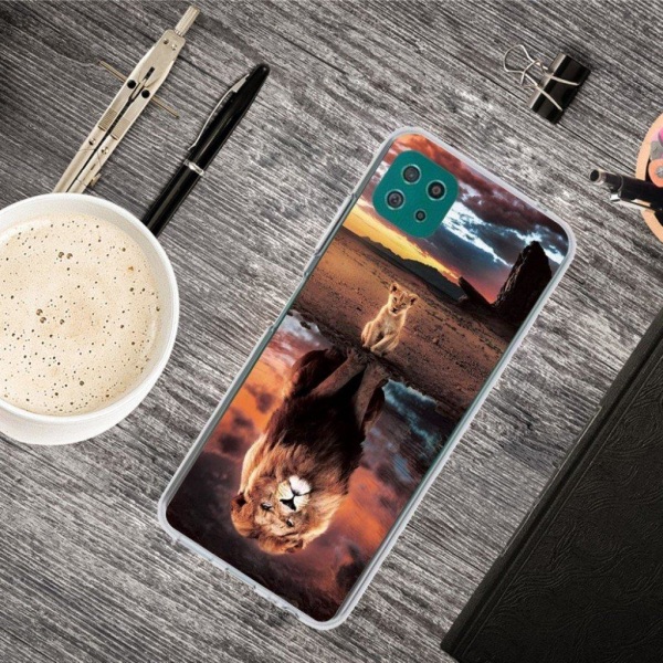 Deco Samsung Galaxy A22 5G Etui - Løve Brown