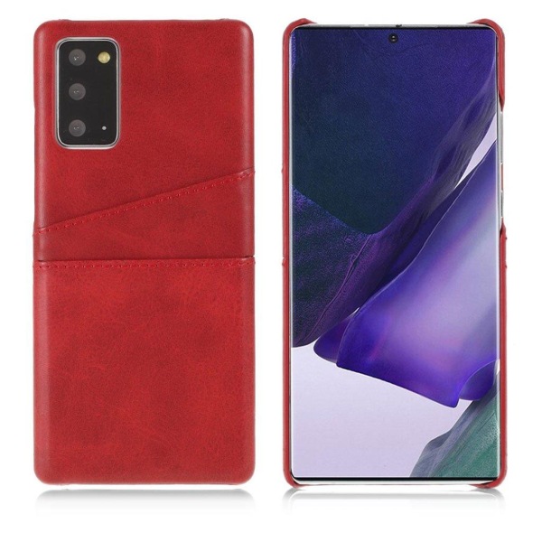 Samsung Galaxy Note 20 skal med korthållare - Röd Röd