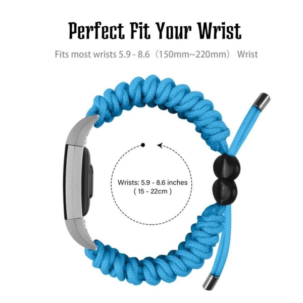 Fitbit Charge 2 braided watch band - Blue Blå