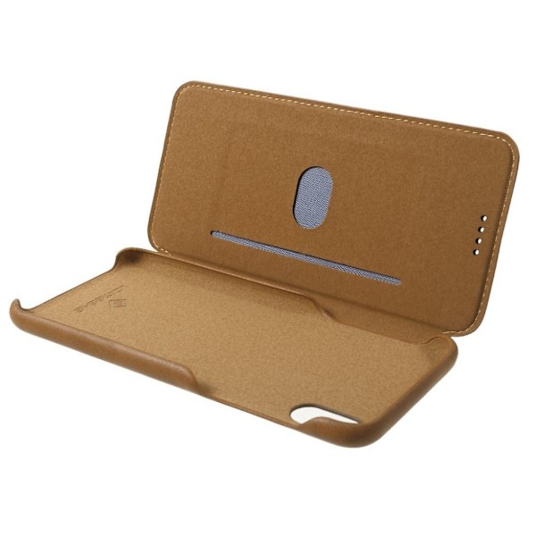 LC.Imeeke läder iPhone Xs Max fodral - Brun Brun
