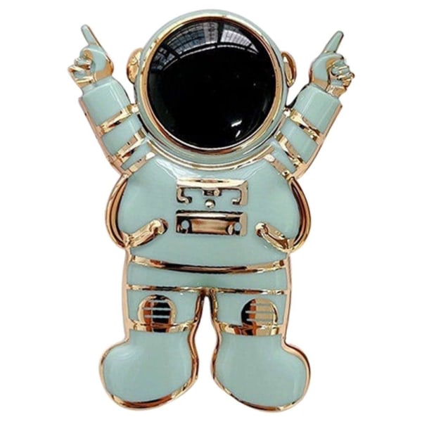 Universal cartoon astronaut electroplated phone bracket stand - Grön
