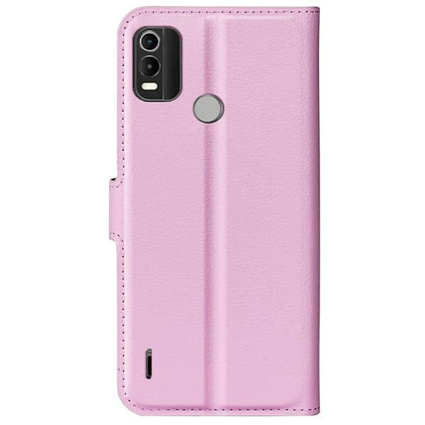 Klassisk Nokia G11 Plus Flip Etui - Lyserød Pink