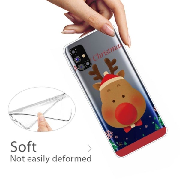 Christmas Samsung Galaxy M31s fodral - brun älg Brun