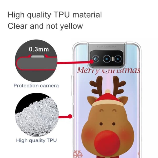 Christmas ASUS Zenfone 7 Pro etui - rød-Noose Moose Red