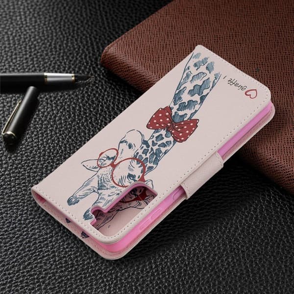 Wonderland Samsung Galaxy S21 Plus flip etui - Giraffe Multicolor