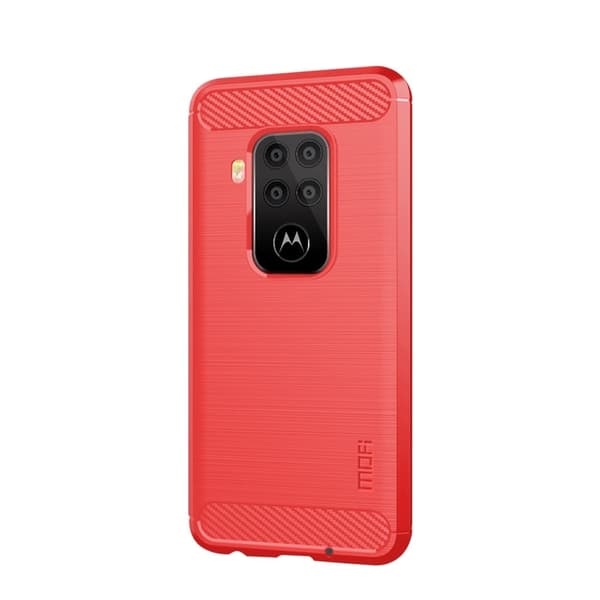 MoFi Carbon Motorola One Zoom kotelot - Punainen Red