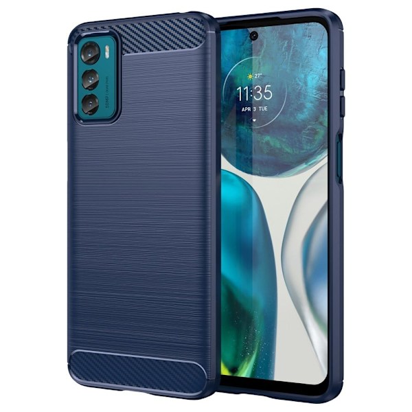 Carbon Flex Motorola Moto G42 skal - Blå Blå