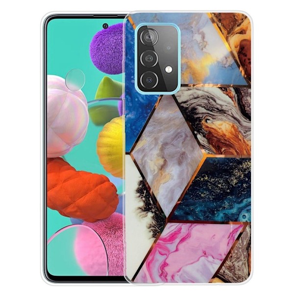 Marmordesign Samsung Galaxy A23 deksel - Levende Marmor Diamant Multicolor