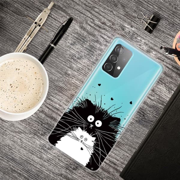 Deco Samsung Galaxy A72 5G Etui - To Katter Black