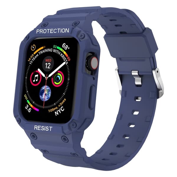 Apple Watch (45mm) integroitu suojus - Sininen Blue