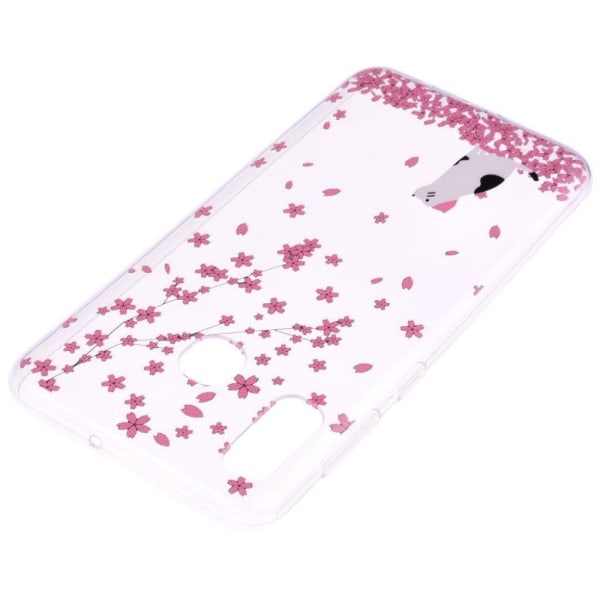 Huawei P30 Lite mønster cover - levende blomst Pink