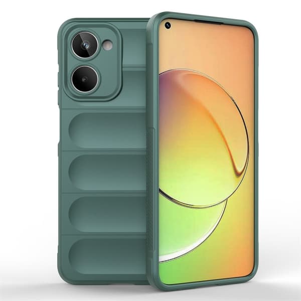Blødt grebsformet cover til Realme 10 4G - Grøn Green