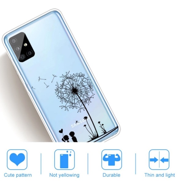 Deco Samsung Galaxy A51 skal - Maskros Svart