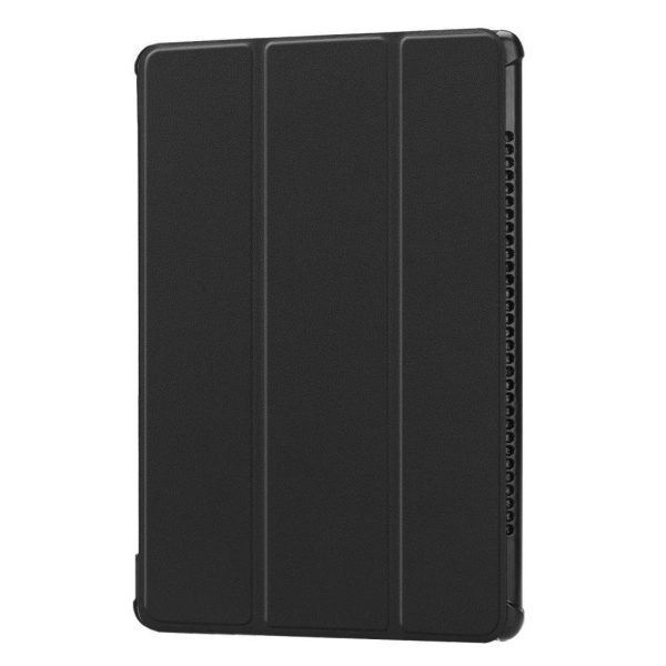 Huawei MediaPad M5 10 tre-fold folio PU læder flip etui - Sort Black