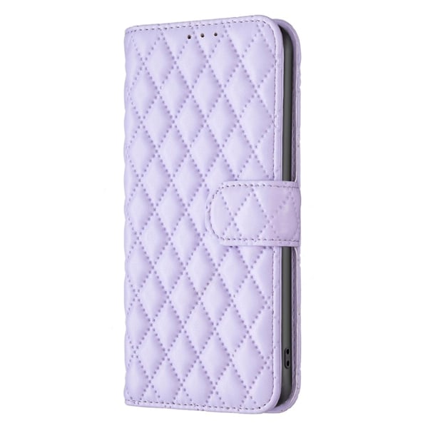 Rhombus mat Samsung Galaxy A04e flip etui - Lilla Purple