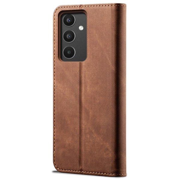 Jeans Samsung Galaxy A34 5G Flip Etui - Kaffe Brown