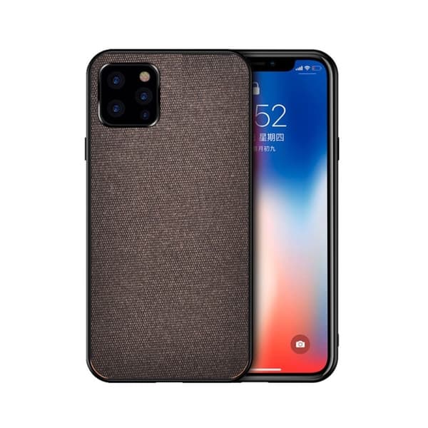 Berlin iPhone 11 Pro Max deksel - Kaffe / All Cloth stil Brown