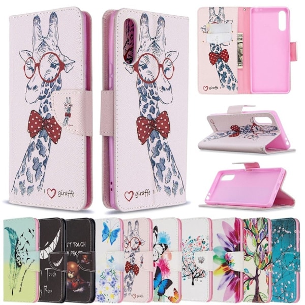 Wonderland Sony Xperia L4 Etui - Fjer Multicolor