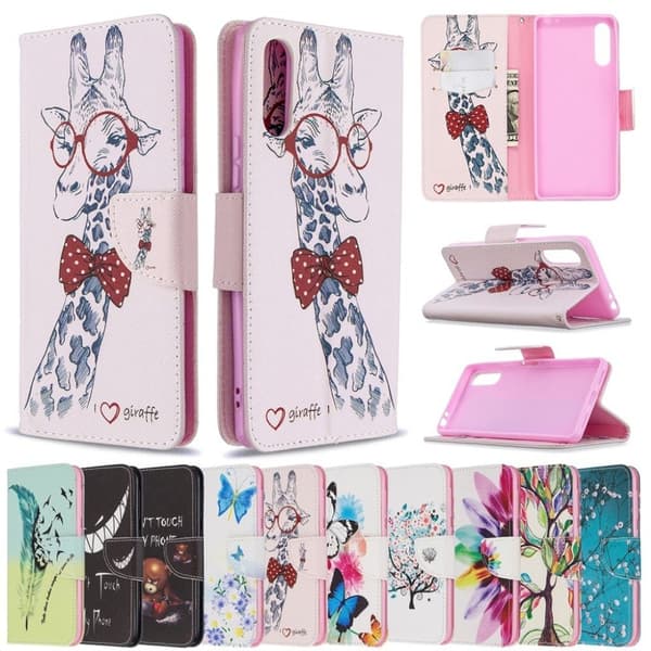 Wonderland Sony Xperia L4 flip-etui - Fjær Multicolor