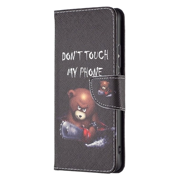 Wonderland Xiaomi 12 Pro flip kuoret - Karhu Black