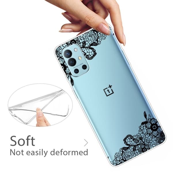 Deco OnePlus 9R Suojakotelo - Lace Flower Black