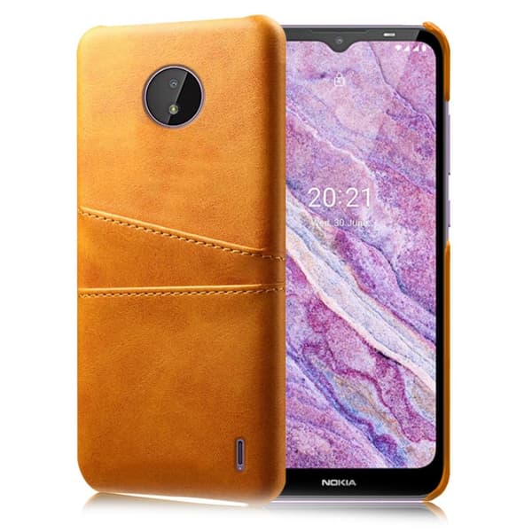 Nokia C10 skal med korthållare - Orange Orange