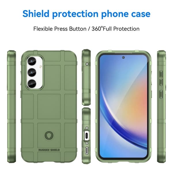 Rugged Shield Samsung Galaxy A35 kotelot - Vihreä Green