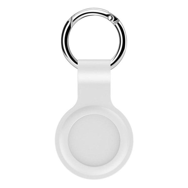 AirTags silicone case with keyring - White White